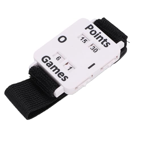 Score Counter Wrist Watch, Manual Stroke Keeper with Adjustable Elastic Band for Cricket Tennis Table Tennis - color: White
