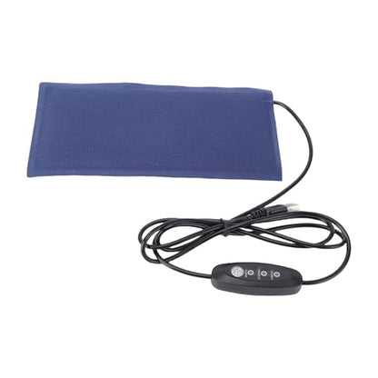 TOPINCN USB Pet Heating Pad Small Reptile Heating Mat 5V Portable Carbon Fiber Heat Pad with Bite Proof PVC Soft Fabric for Reptile Tank Breeding Box Cage