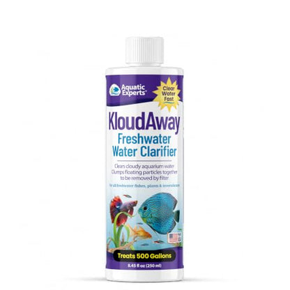 KloudAway Freshwater Aquarium Water Clarifier - Clears Cloudy Water, Water Clarifier for Fish Tank, Made in USA, Aquatic Experts (250 ml) - size: 250 ml (8.45 oz)