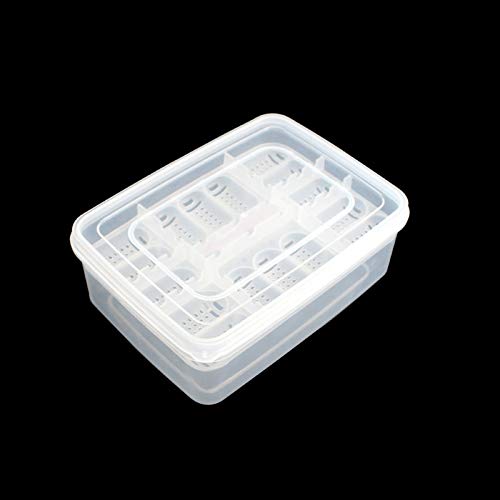16-Grid Reptile Breeding Box - Professional Plastic Incubator for Gecko, Lizard & Mane Hatching