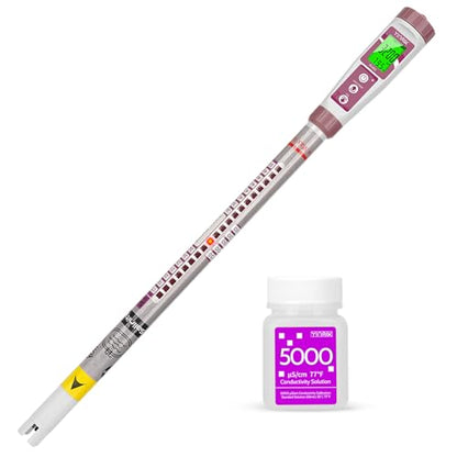 Salt Meter for Pools Truncheon Salinity Tester for Pool & Spa | Saltwater pool test kit for Swimming Pool,Spa, Hot Tub Freshwater Fish Tank - color: White salinity meter