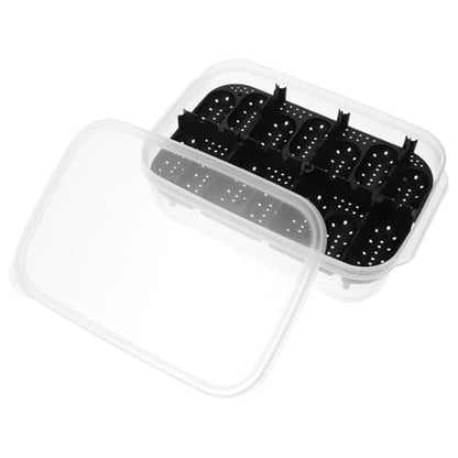 Professional Reptile Egg Incubator Box Compartments Transparent Cover and Premium for Snakes Lizards and Turtles Hatching for Pet Breeders