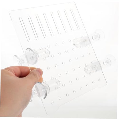 Clear Acrylic Fish Tank Divider Adjustable Aquarium Isolation Board with Micro Holes Easy to Clean Separator for Various Tank High and Fish Separation