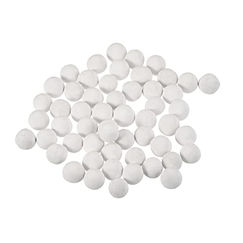 MECCANIXITY Clay Pebbles 7-8mm 0.88 lbs White Gardening Potted Balls for Hydroponic Growing, Vases Supplies, Bonsai Decor