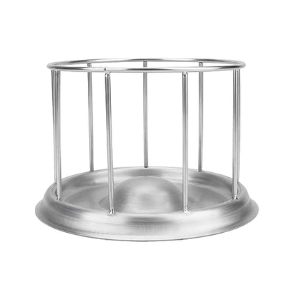 Wontee Tortoise Feeding Dish Reptile Water Dish Food Bowl Stainless Steel Feeder for Tortoises Lizards Turtles Chameleon (M) - size: M