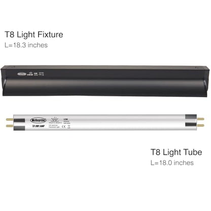 MRREPTILE T8 UVB Reptile Light, 15W 10.0 UVB Lamp for Desert Reptiles, Bearded Dragon UVB Light Bar, UVB Reptile Liner Light Fixture and Tube Bulb