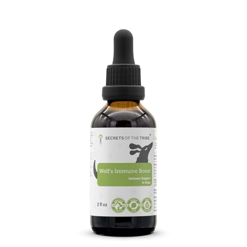 Wolf's Immune Boost | Natural Herbal Dietary Supplement for Dogs | Immune Support in Dogs | Alcohol-Free Extract, Elder Flowers, Calendula, Dandelion Root, Lemon Balm, Fennel 2 oz - style: Immune Boost