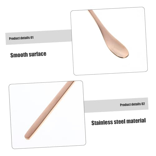 Mipcase 2pcs Stainless Steel Reptile Food Scoop Small Pet Feeding Spoon for Lizards and Reptiles Ergonomic Design for Easy Use and Maintenance Compact and Lightweight Tool for Convenient