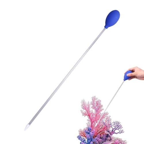 Fish Tank Siphon Aquarium Cleaning Tool | Fish Feeding Dispenser Tube for Marine Reef Plant Tank Home Hobbyist Professional Public Research - color: extra large