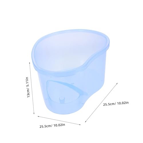 COLLBATH Reptile Feeding Tank Integrated Ramp Transparent Turtle Habitat for Aquatic and Terrestrial Use Design for Easy Cleaning for Turtles and Pets