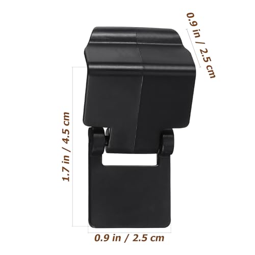TEHAUX 6-Pack Reptile Tank Lid Clips Black – Escape-Proof Lock Buckles for 20-40 Gallon Turtle & Snake Terrarium Screen Cover, Snap- Latches for Glass Aquarium Habitat Security