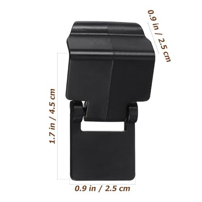 TEHAUX 6-Pack Reptile Tank Lid Clips Black – Escape-Proof Lock Buckles for 20-40 Gallon Turtle & Snake Terrarium Screen Cover, Snap- Latches for Glass Aquarium Habitat Security
