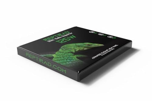 Advanced Radiant Heat Panel for Reptiles – ETL Certified Overhead Heater, 18.5mm Slim, Galvanised Steel Design, Even Heat, Energy Efficient (125 Watt) | Galvanized Steel Design, Only 0.73 Inches Thick, ETL Certified, Energy Saving, Even Heat Distribution