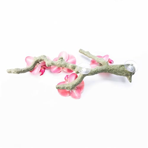 Reptiles Decoration Terrariums Plant Corner Climbing Branch Suction Cup Aquariums Artificial Vine for Snake Bearded Dragon - size: B