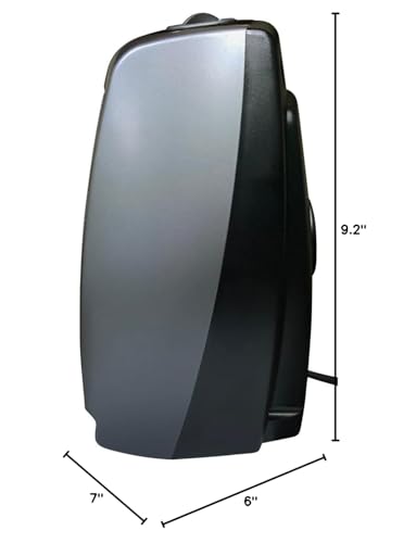 Lasko Portable Indoor Electric Ceramic Space Heater with Tip-Over Safety Switch,Overheat Protection and Thermostat,2 Speeds,Safe for Home,9.2 Inches,Dark Gray,1500W,754201,(Pack of 8) - size: 9.2 Inches - With Tip-Over Switch (Pack of 8)