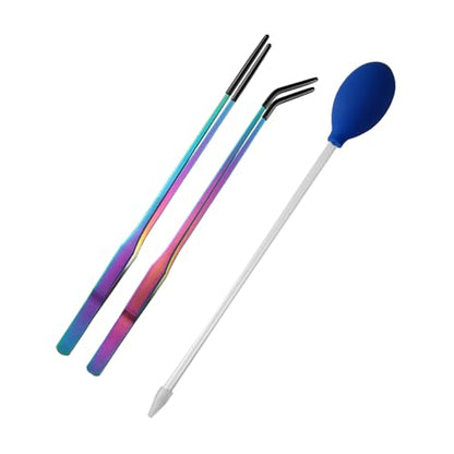 Reptiles Feeding Tongs Clamp Long Nonslip Coated Stainless Steel for Safe Pet Food Handling Pet Feeding Spoon - color: Feeding tweezers color titanium