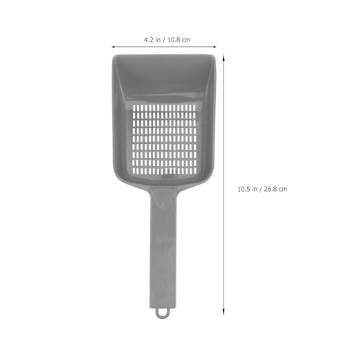 KALLORY 2pcs Reptile Sand Sifter Shovels Plastic Mesh, Litter Cleaner Corner Scoop for Terrarium Substrate, Suitable for Desert Lizards and Reptile Excrement Removal