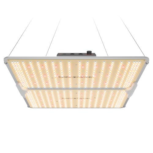 Spider Farmer SF2000 PRO LED Grow Lights for Indoor Plants in 3x3 Grow Tent | 200W Dimmable Full Spectrum Grow Light, New-Gen High-Efficiency Diodes 2.7 PPE System for Seed Starting, Vegetables & Bloom - size: 3x3