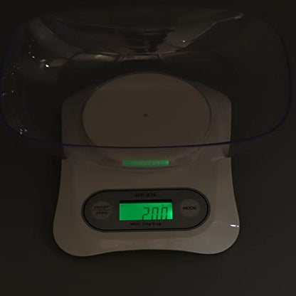 Digital Gram Scale, Small Jewelry Scale with Weighing Bowl and Insulated Silicone Mat, Gram Scale with USB Cable with Timer and Countdown Function, Digital Herb Scale for Food, Mini Reptiles