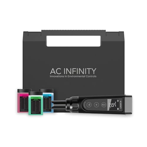 AC Infinity pH Meter PRO Kit, High Precision Digital pH Pen | ±0.1 pH Accuracy & Interchangeable Probe, Nutrient Test pH Meter for Water Hydroponics, Gardening, Aquariums, Swimming Pools - size: pH Meter PRO Kit