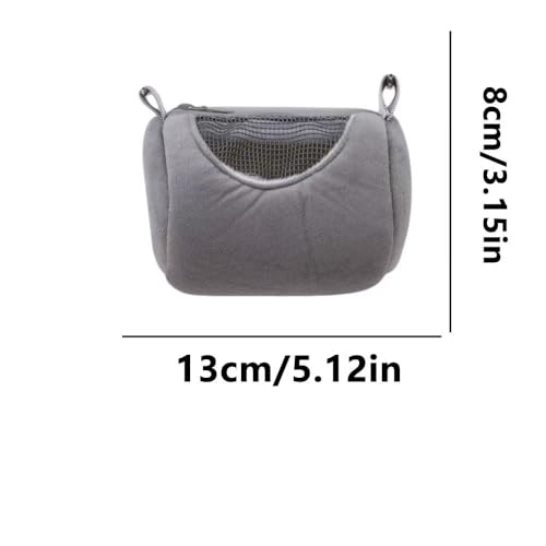 Hamster Carrier Bag with Breathable Window Portable Small Pet Carriers Soft-Sided Hands-Free Shoulder Strap Hamster Bag for Short Distance Travel Outdoor Check-Up Dwarf Hamsters Rats Mice
