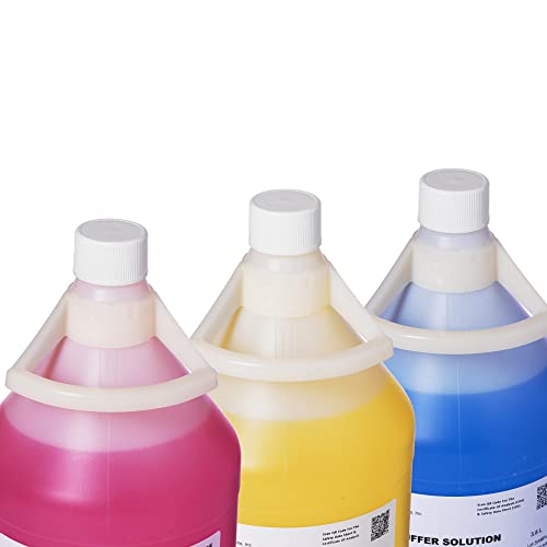 Inc. pH 4, 7 & 10 Buffer Solution Kit - Professional Calibration Solutions, NIST Traceable – For Testing Soil, Lab Tests, Agriculture, Water and much more - 3 Gallons, Combo