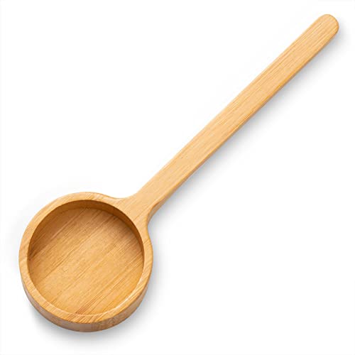 Bamboo Wooden Coffee Scoop for Jars Farmhouse Minimalist Food Jar Scoop - color: Bamboo