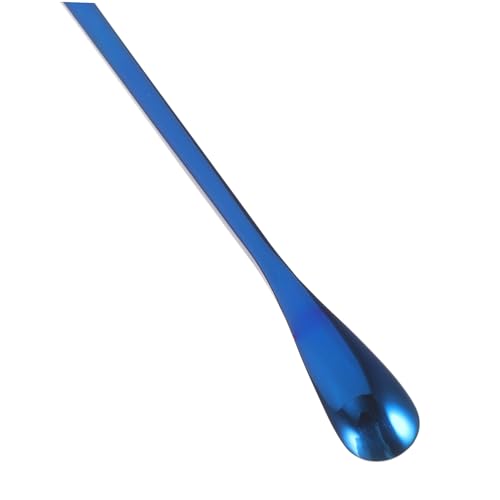 2pcs Long Handle Reptile Food Scoop Fruit Mixing Spoon for Lizard Animals Convenient Feeding Tool for Reptile Powder Pet Food - color: Blue