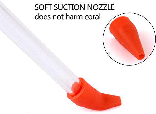 Aquarium Choice Coral Feeder Long Syringe Tube Liquid Fertilizer Feeder SPS HPS Marine Reef Coral Feeder Tool Fish Excreta Cleaner (3 Units 46.48CM/18.31 Inch) - size: 3 units 46.51CM/18.31 Inch