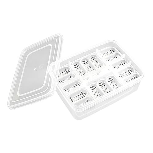 Reptile Incubation Egg Trays Incubation Box Hatching Case Hatching Tray | 16 Grids Transparent Reptile Incubator for Snake Lizard Turtle Gecko Chameleon Bearded Dragon Leopard Gecko Egg Incubation - color: TO