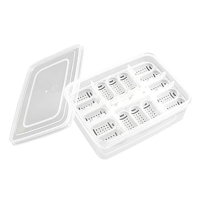 Reptile Incubation Egg Trays Incubation Box Hatching Case Hatching Tray | 16 Grids Transparent Reptile Incubator for Snake Lizard Turtle Gecko Chameleon Bearded Dragon Leopard Gecko Egg Incubation - color: TO