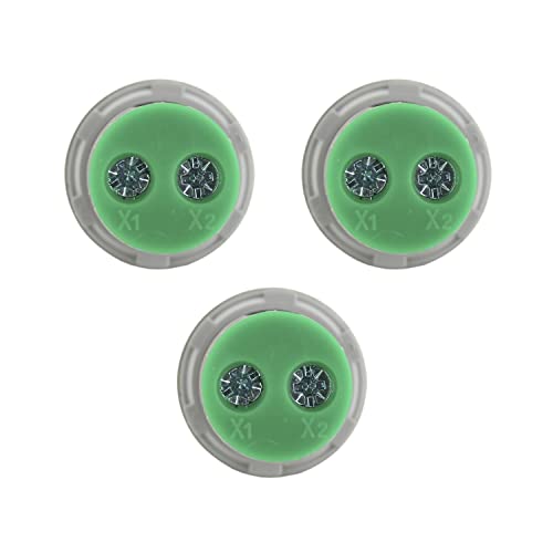Round Frequency Meter LED Digital Display Hz Frequency Indicator Light with Measuring Range 0-99HZ, 22mm, Around 200ms/ time, Measuring Temperature -20 to 199C° - Green (3 Pack) - style: Green - Frequency