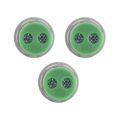Round Frequency Meter LED Digital Display Hz Frequency Indicator Light with Measuring Range 0-99HZ, 22mm, Around 200ms/ time, Measuring Temperature -20 to 199C° - Green (3 Pack) - style: Green - Frequency
