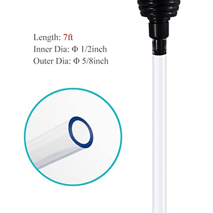 Laifoo 7ft Aquarium Siphon Vacuum Cleaner for Fish Tank Cleaning Gravel & Sand - size: 7ft