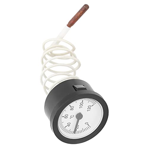 Bimetal Thermometer, Small Size Accurate Temperature for Grill Portable with Tube, Quick Response Ideal for Reptiles or Plant Containers, Incubators, Greenhouses and Pet Animal