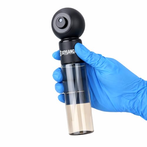 Electric Barber Spray Bottle – Professional Rechargeable Fine Mist Sprayer for Hair Stylists, Salon & Barber Shop, Continuous Nano Atomizer, Matte Black Refillable Design- 120ML