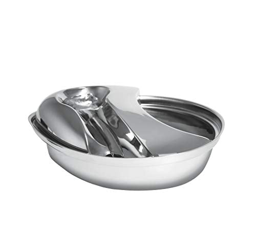 Pioneer Pet Stainless Steel Fountain Raindrop Design , 60oz - size: 60 oz.