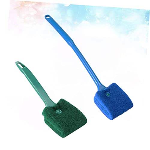 BESPORTBLE Lasting Fish Tank Cleaning Brush Pad Moss Sturdy Construction Comfortable to Hold Handle