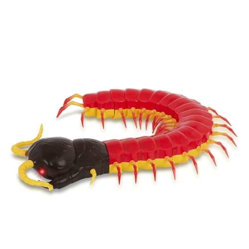 Terra by Battat — RC Centipede Giant Scolopendra Toy with LED Eyes | Remote Control Centipede with 18 Body Segments, Fast Moving Legs and S Shape Wriggle; Electronic Animal Toy for Kids 6+ Years - style: Scolopendra