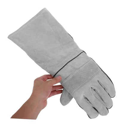 HANABASS 1 Pair Pet Protective Gloves Enhanced Grip for Dogs Cats and Reptiles Heat Resistant for Grooming and Feeding Easy Maintenance for Use