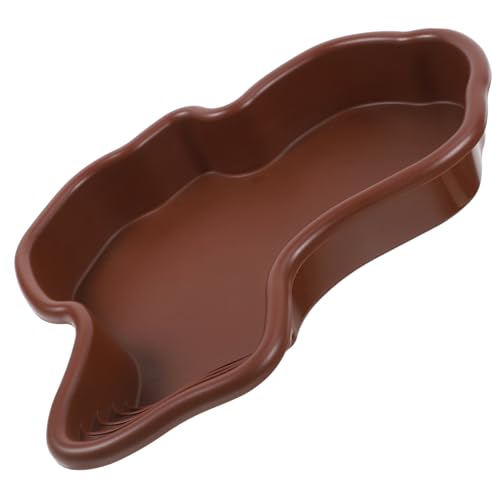 HANABASS Turtle Pool Spacious Tortoise Soaking Tub for Bathing and Feeding Comfortable Habitat Design for Turtles Frogs and Reptiles Versatile Water Basin for Terrarium Setup