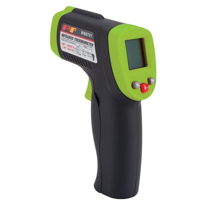 Performance Tool W89721 Digital Infrared Thermometer, 1022 Degrees F | Non-contact automotive and industrial temperature gun. 12:1 spot ratio. -58 to 1022 F range. Digital display with backlight