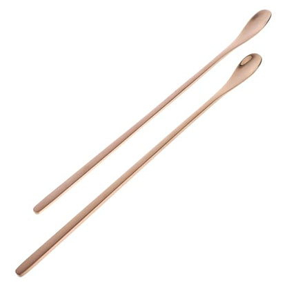 Toddmomy 2Pcs Reptile Feeding Spoon Durable Stainless Steel Spoons for Wet Food for Lizards Turtles and Small Animals Design Reusable and Easy to Clean