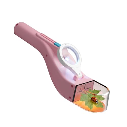 Baideluo Bug Catcher Kit for Kids 3-8 with Light & Magnifier (Pink) - color: Pink