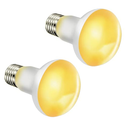 50W Reptile Heat Lamp Bulbs, 2Pack Heat Lamp Bulbs for Reptiles Basking Bulbs UVA Daylight Basking Light Amphibians Heating Lamp Emitter for Lizard, Turtle, Bearded Dragon, Snake, Gecko, Chicken