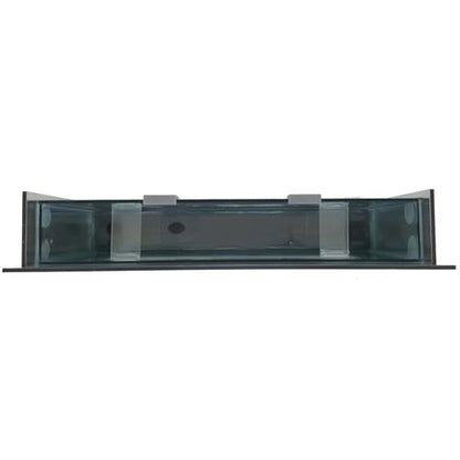 3.0 Wall Mounted Fish Tank Kit with LED Lighting, Built-in Filter System, Modern Space-Saving Design, Complete Accessories Set (View, Black)