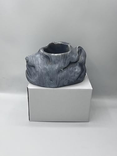 Smooth Gray Aquarium Plant Holder - (Smooth Gray) - color: Smooth Grey