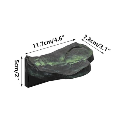 Magnetic Reptile Climbing Ledge, Rock Small Animals Basking Platform | Wall Mount, Detachable, Strong Magnetic Attachment, Vertical Space Saving - size: S