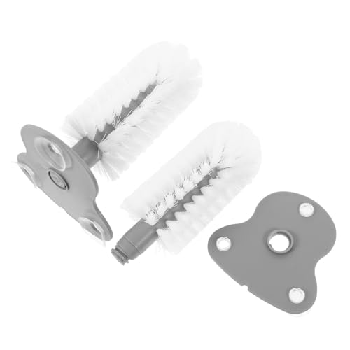 CALLARON Turtle Shell Cleaning Brushes Abs Plastic 2pcs with Suction Cup Small Turtle Brush for Gentle Cleansing and Reptile Tank Accessories for Aquarium and Tank