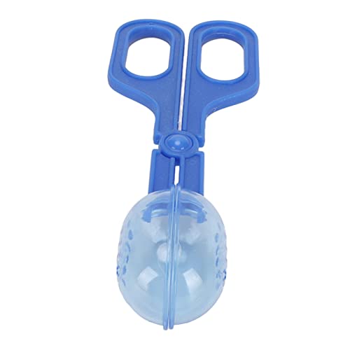 JTLB Reptile Feeding Clamp with Ventilated Poop Scoop Tool for Feeding and Cleaning, Suited for Tortoise, Lizard, Frog, Spider (Blue) - color: Blue